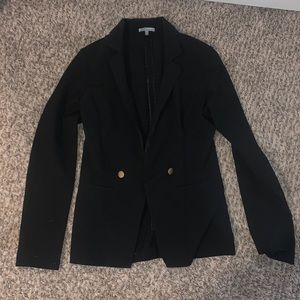 Black Blazer with gold buttons